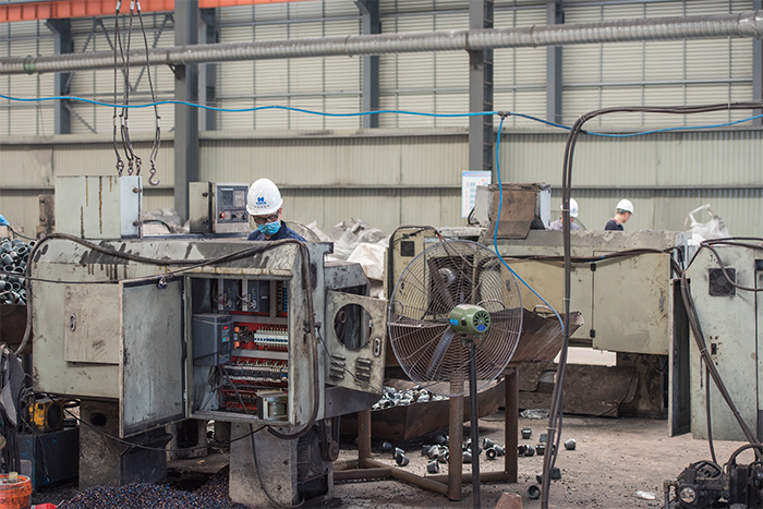 富德网架配件-锥头加工车间